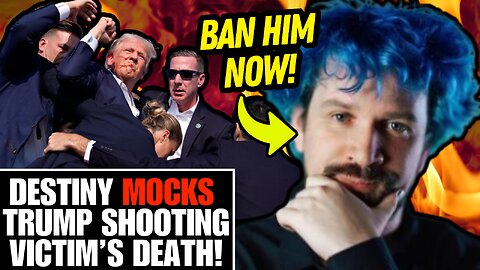 Destiny MOCKS Heroic Firefighter's Death at Trump Rally - BAN HIM NOW!