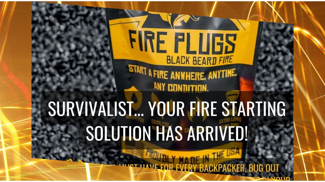 ⭐Black Beard Fire Plugs.⭐ Start A Fire In Any Condition!