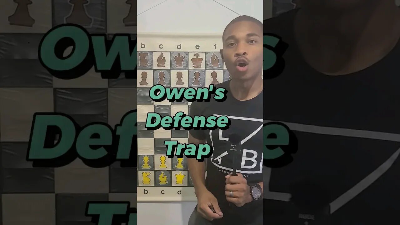 The Owens Defense Trap in Chess! #chess #shorts