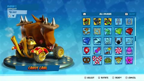 Team Cortex Kart x All Stickers & Decals Showcase - Crash Team Racing Nitro-Fueled