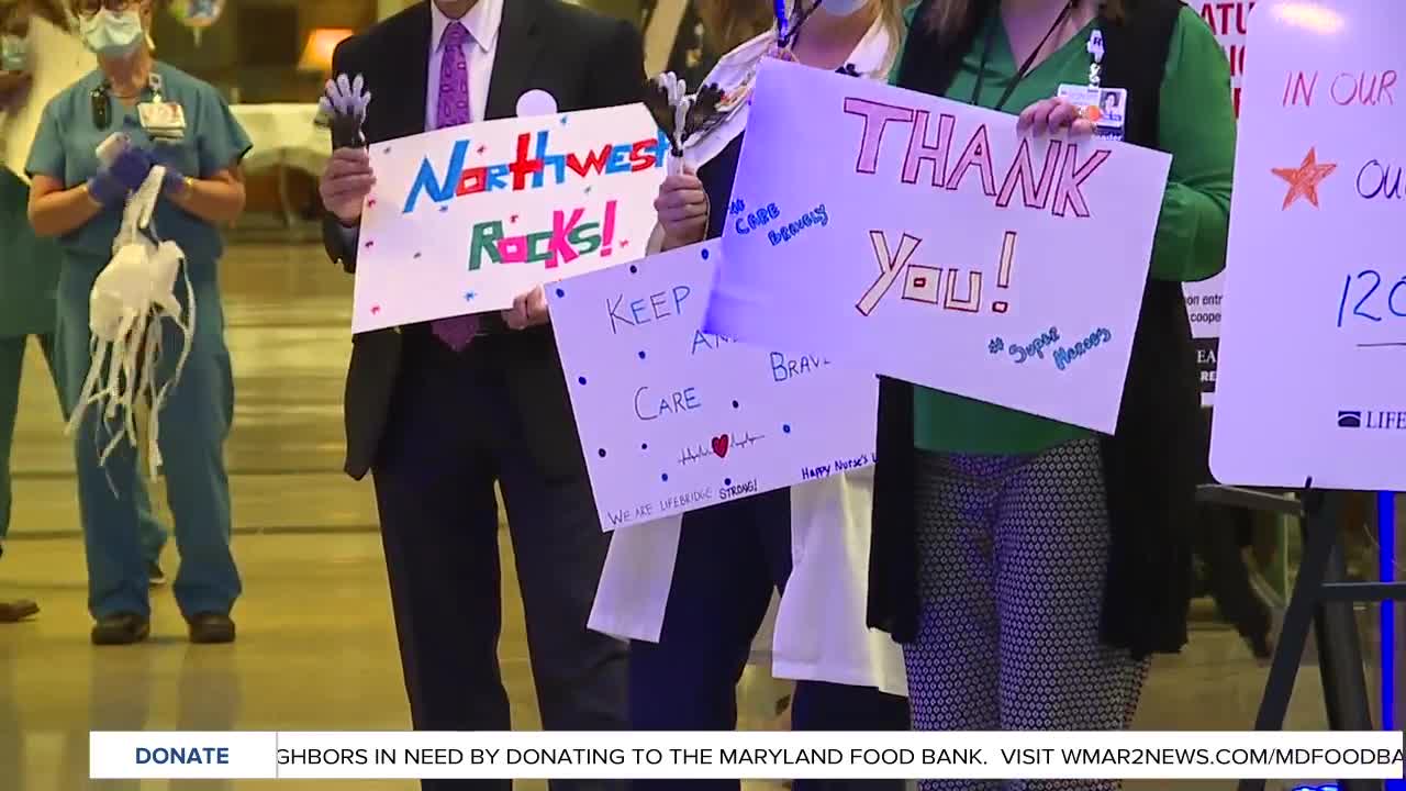 Northwest Hospital gives thanks to its nurses with signs of appreciation