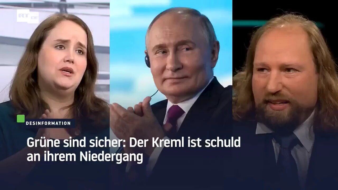 Putin ist schuld am Niedergang der GRÜNEN