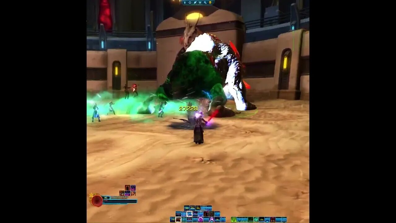 SWTOR PvE Boss Fight: Trasher. Level 80 Lightning Sorcerer #shorts