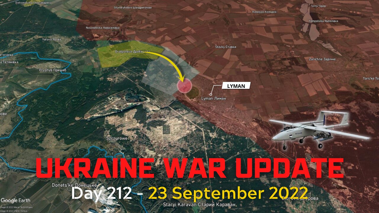 Ukrainians attack north of LYMAN - Russia uses Iranian swarm drones over Odesa (Ukraine)