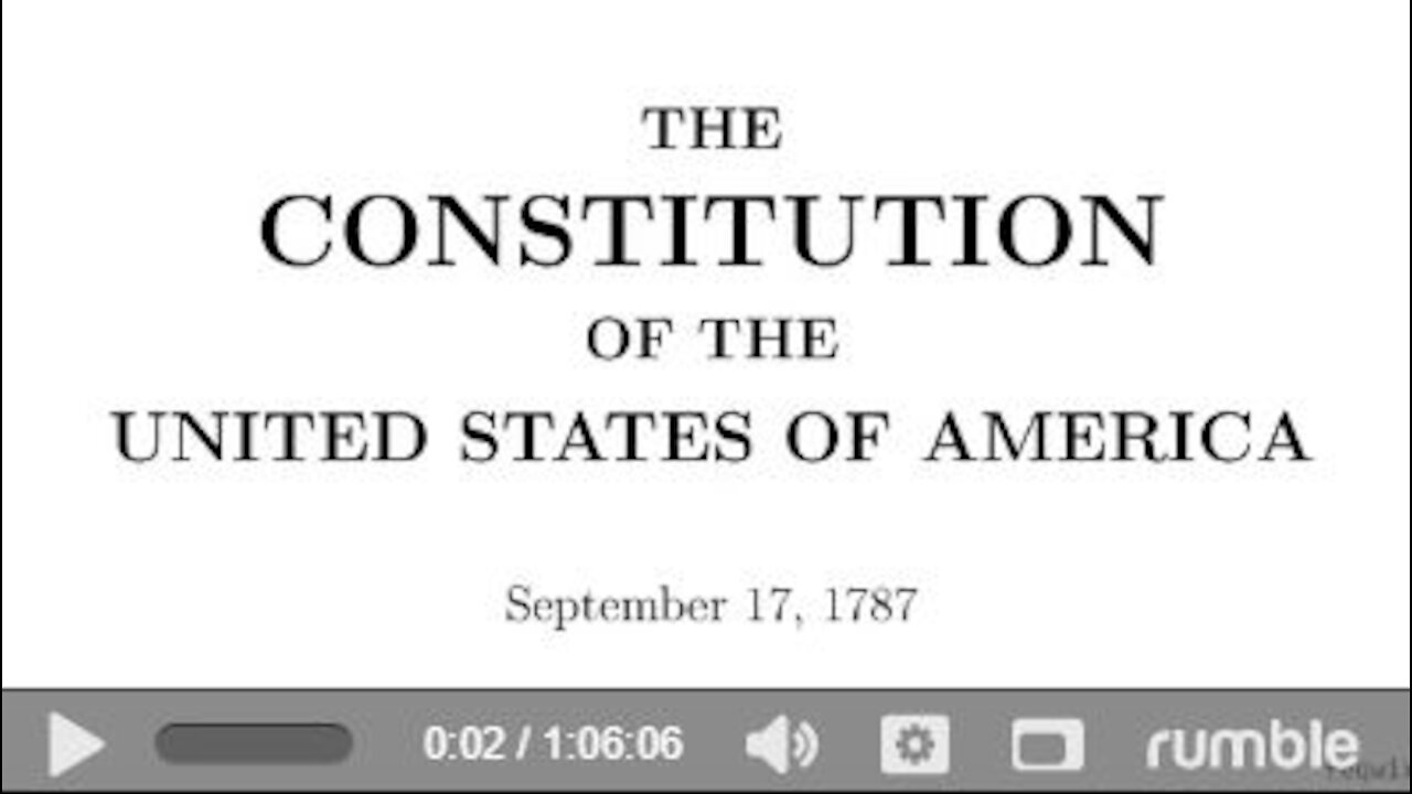 The Constitution of the United States - reading