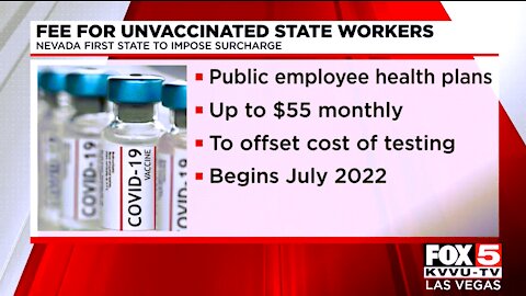 Nevada becomes first state to impose surcharge on unvaxxed workers