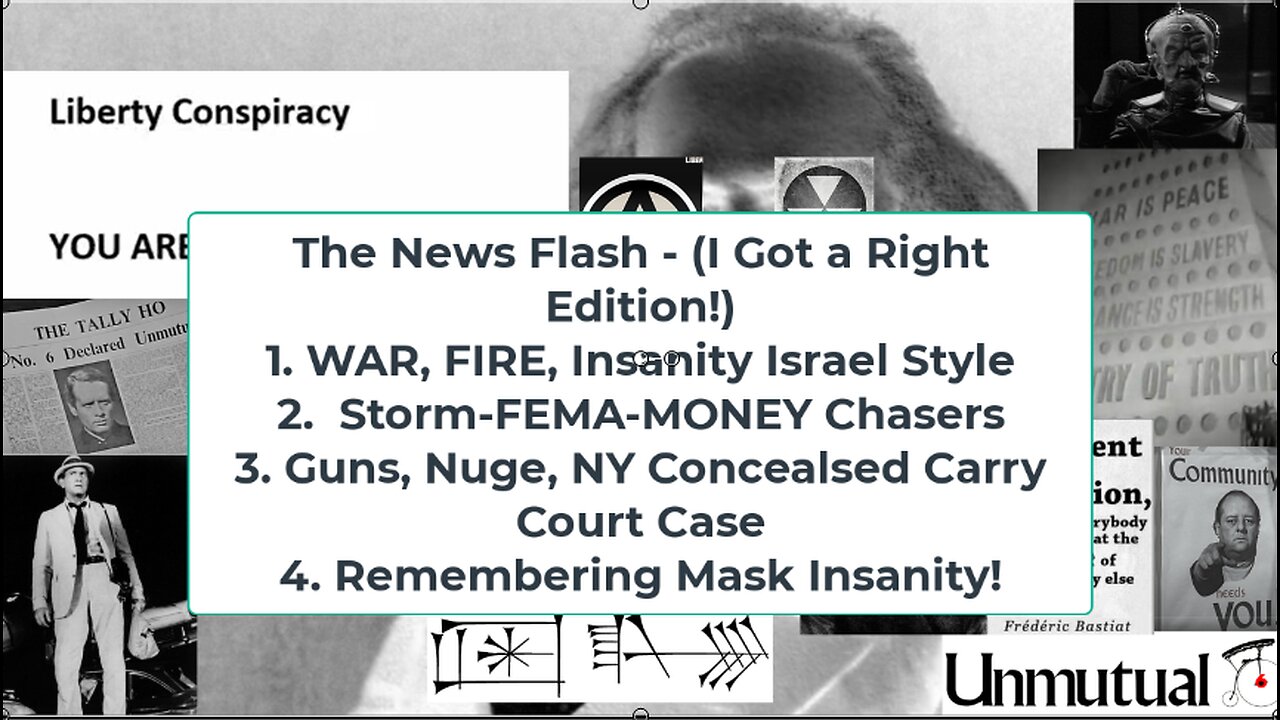 Liberty Conspiracy LIVE 10-14-24! Israel Insanity, FEMA Fail, NY Concealed Carry!