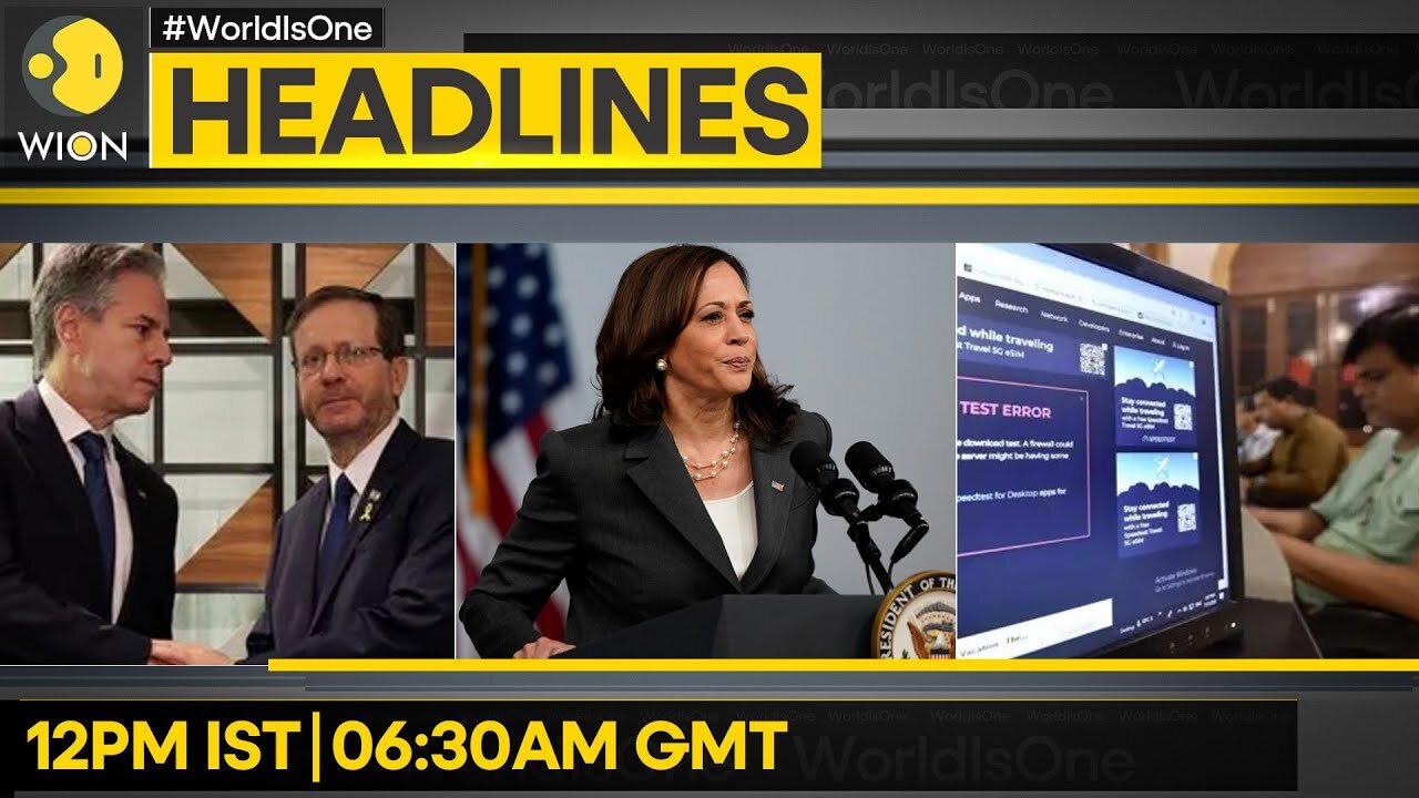 Blinken: Gaza talks maybe last truce chance | Harris leads Trump in latest poll | WION Headlines