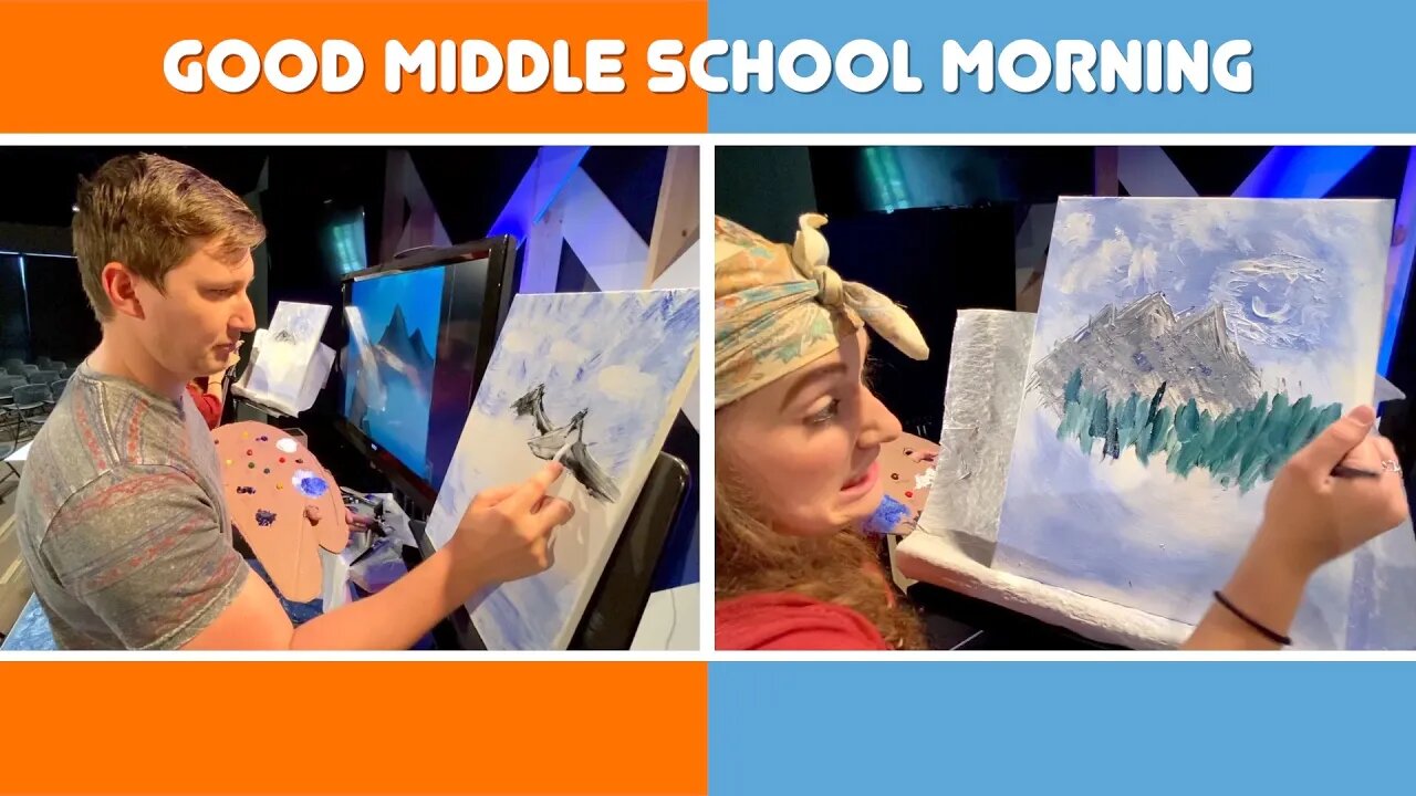 Painting with Bob Ross! | Good Middle School Morning | Episode 9