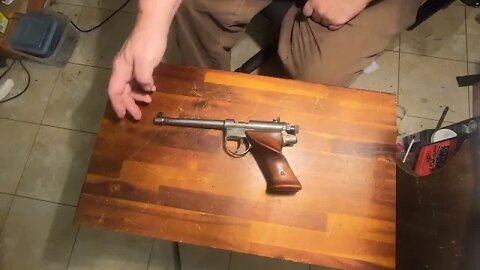 A Homebrew black powder pistol.