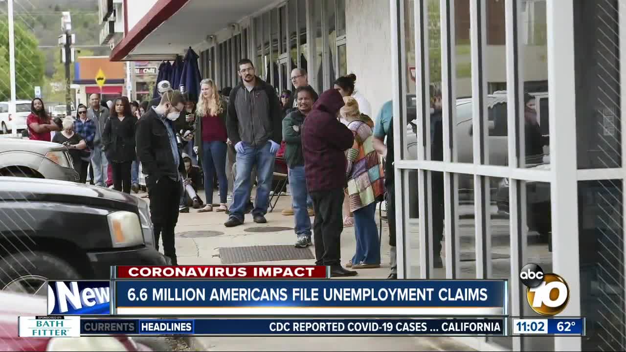 6.6 Million Americans file unemployment claims