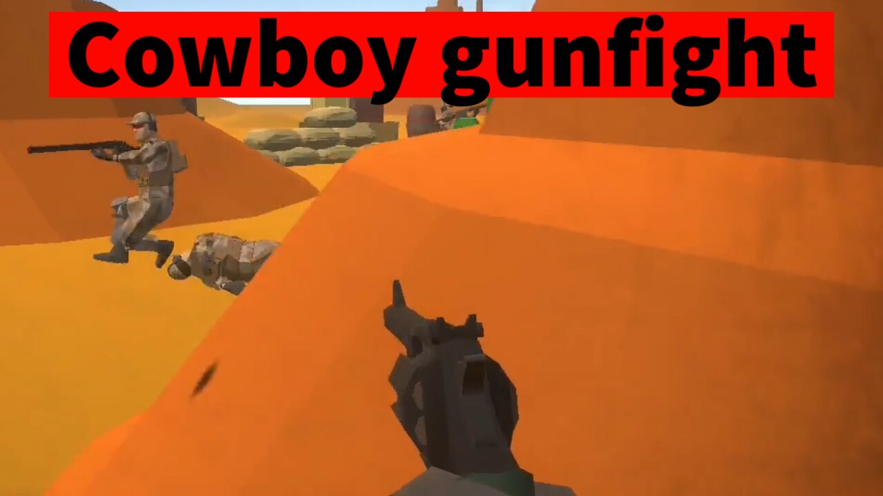 Outnumbered cowboy showdown (ravenfield western gameplay)