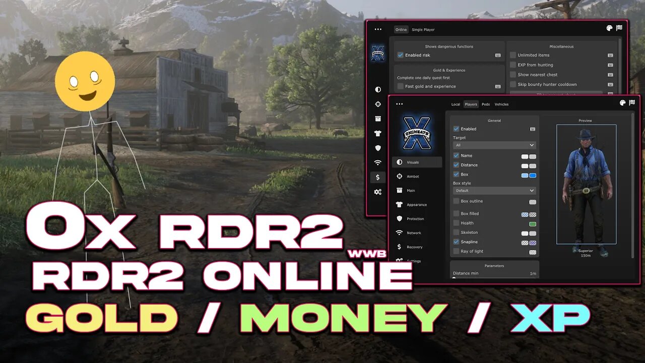 0x RDR2 (PAID Mod Menu) | RDR2 Online | Gold & Money & XP | PAID MENU | Undetected | More