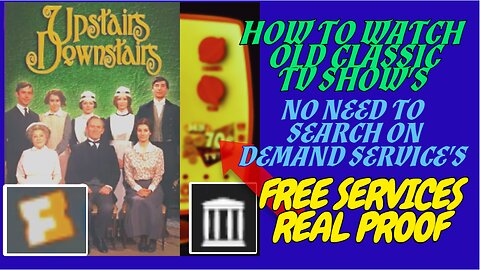 How To Watch OLD CLASSIC TV SHOW'S |FREE | NO NEED TO SEARCH ON DEMAND (2024 METHOD)