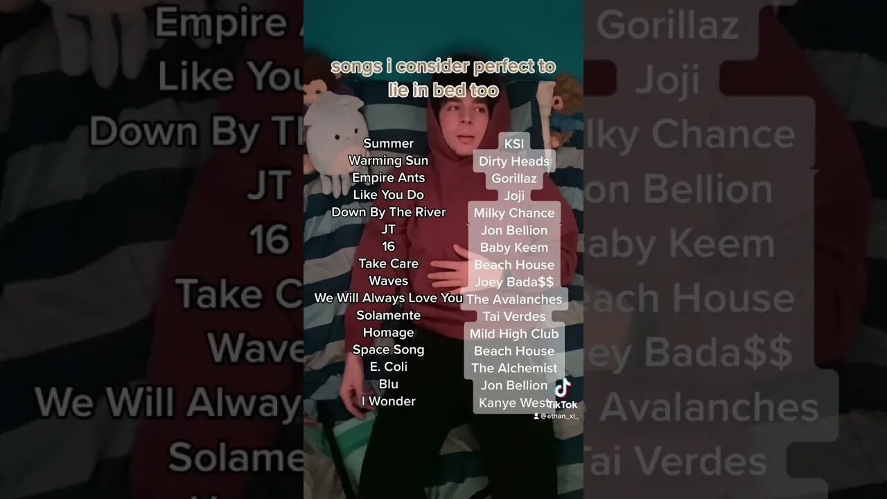 songs i consider perfect to lie in bed too