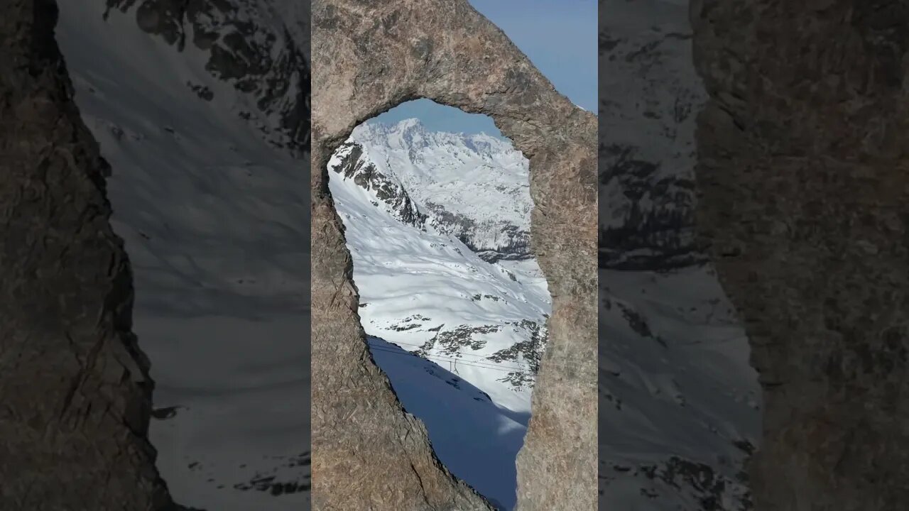 Snow mountains of stone
