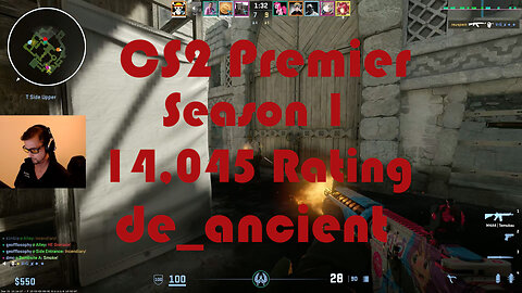 CS2 Premier Matchmaking - Season 1 - 14,045 Rating - de_ancient