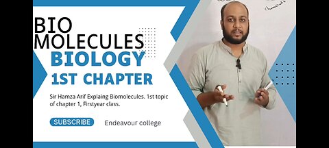 Bio Molecules | Endeavour College | Sir Hamza Arif | Biology | firstyear