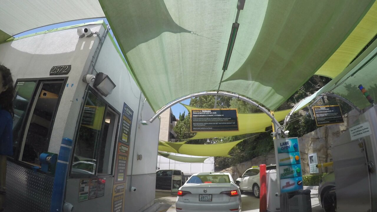 Blasian Babies DaDa Drive Through Car Wash During Lunchtime (1440 Time Lapse Up Angle)