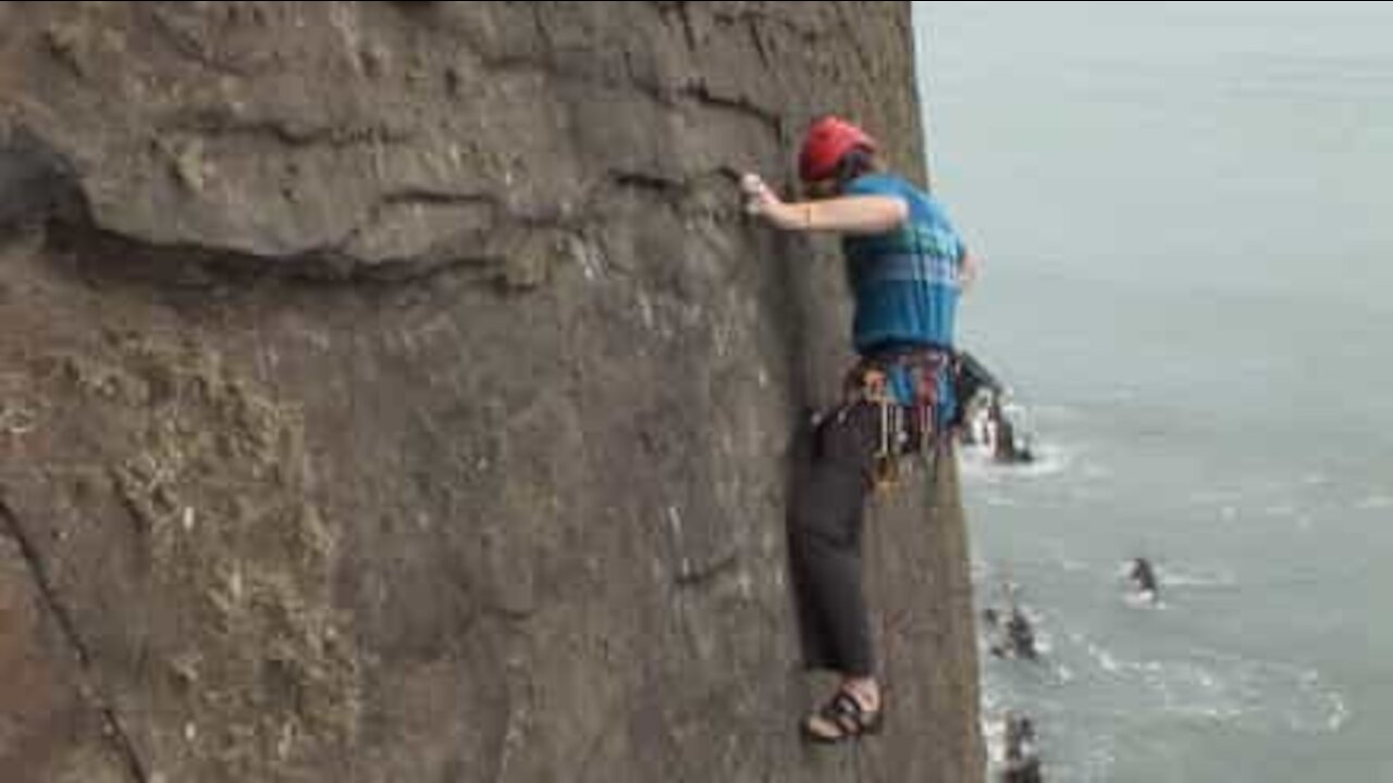 Escalade: une chute vertigineuse