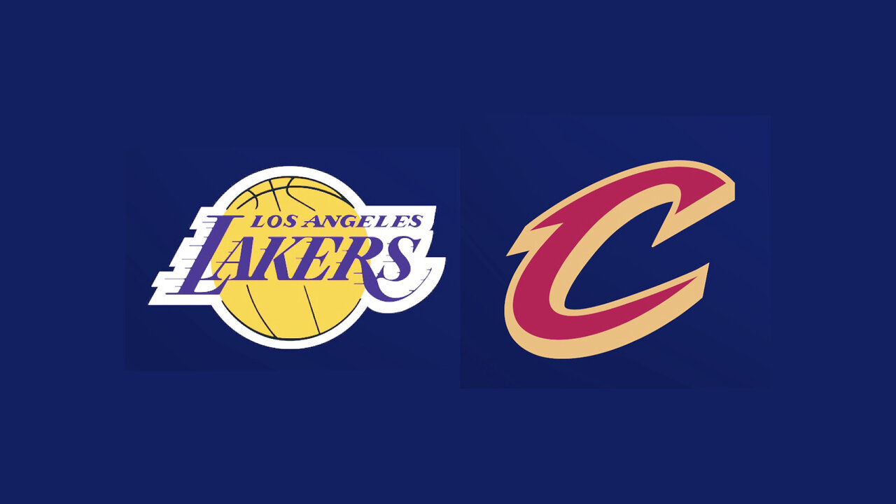 Lakers @ Cavaliers. Visual Concepts NBA 2K25.