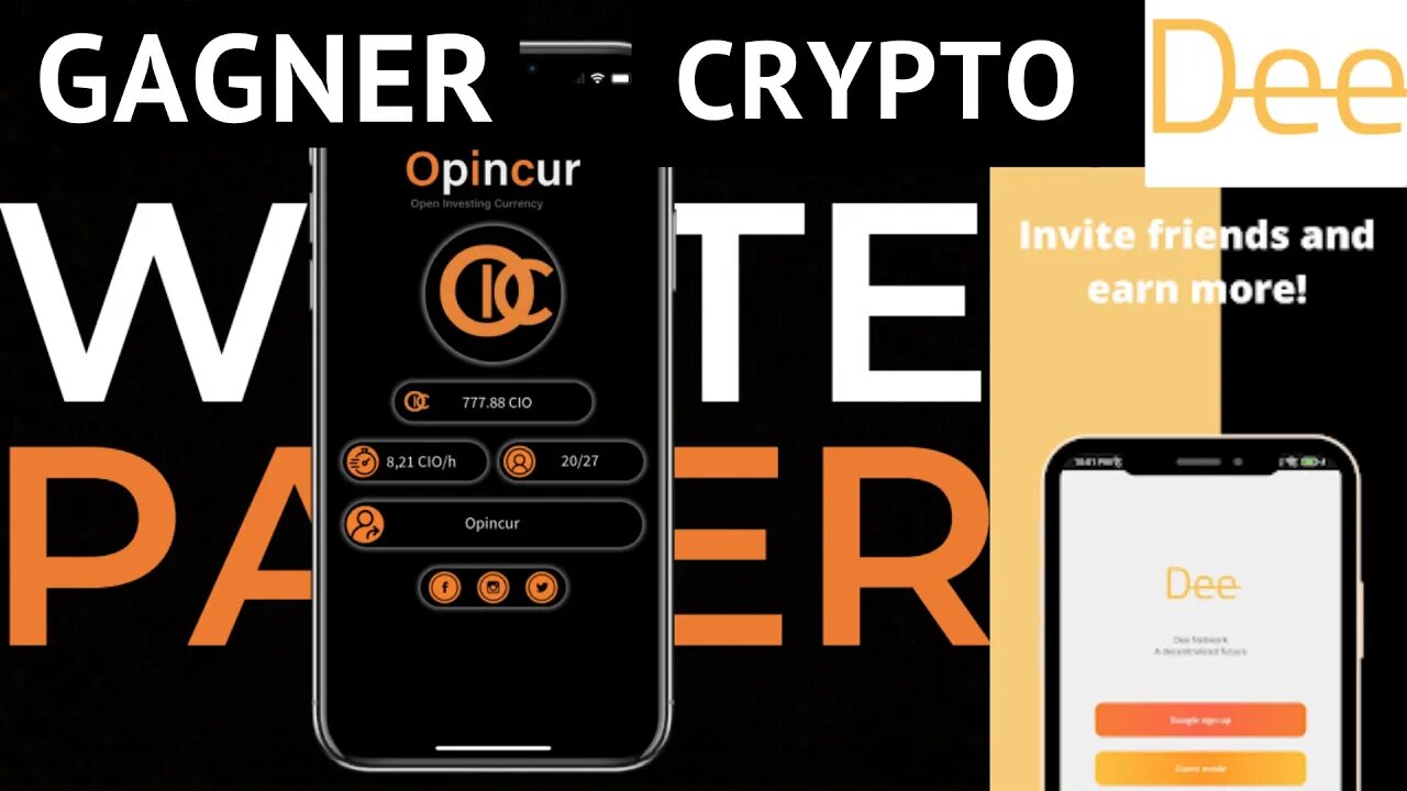 Gagner crypto gratuit minage opincur dee remint application