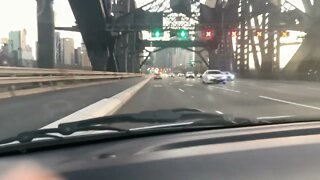 Driving over Sydney Harbour Bridge