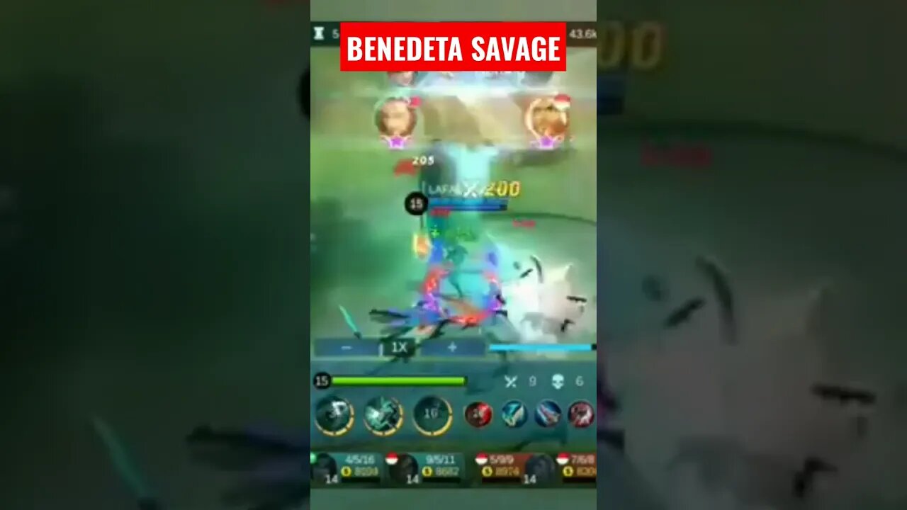 BENEDETTA SAVAGE #mlbb #mobilelegend #mobilelegendsgame #ml #mobilelegends #omletarcade #codashop