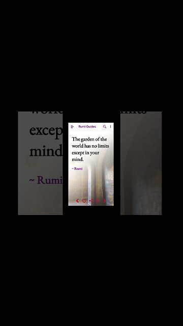 RUMI Collection Quotes and Proverbs Inspirational Spiritual , Motivative Free App Download #shorts