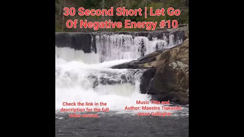 30 Second Short Of Let Go Of Negative Energy | #meditation #shorts #shortsvideo #waterfall #10