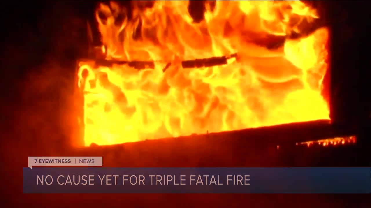 No cause from a triple fatal fire in September