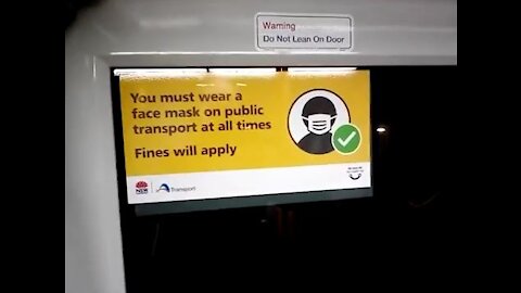 Mask-wearing on Sydney trains continues to decrease