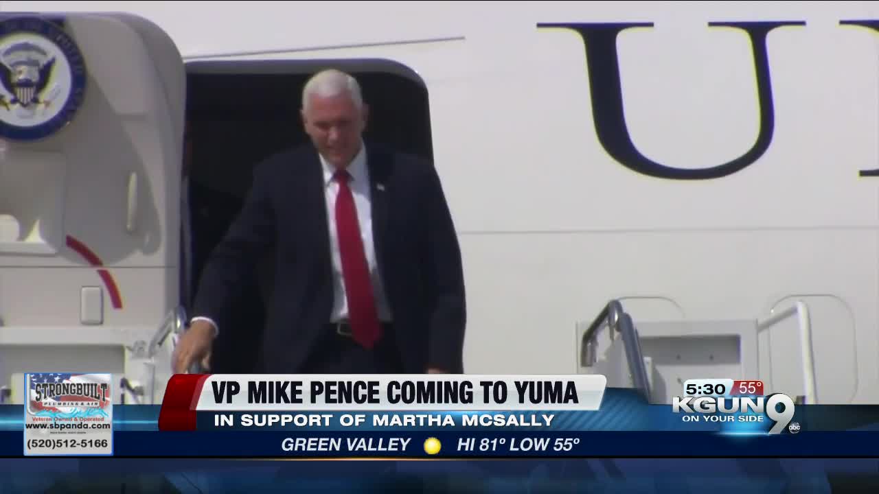 Vice President Mike Pence to stump for McSally at Yuma rally