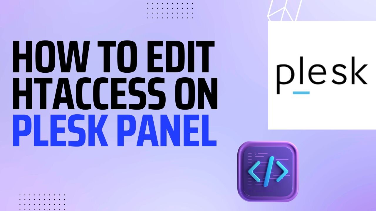 How to edit htaccess file on Plesk panel