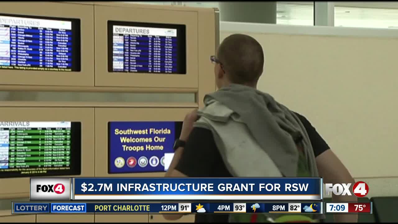 Southwest Florida International Airport (RSW) gets $2.7 million dollar infrastructure grant