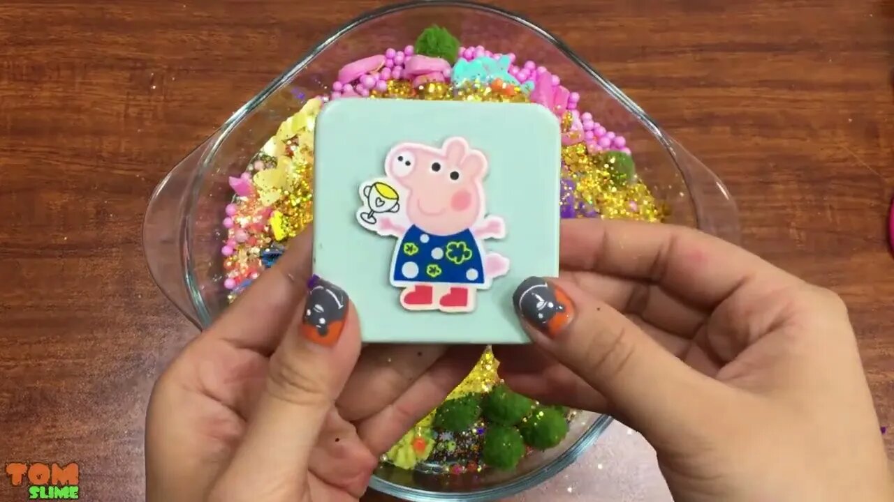 SPECIAL SERIES PEPPA PIG & HELLO KITTY SLIME | Mixing Too Many Things into Clear Slime