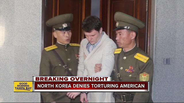 North Korea denies torturing American detainee Otto Warmbier