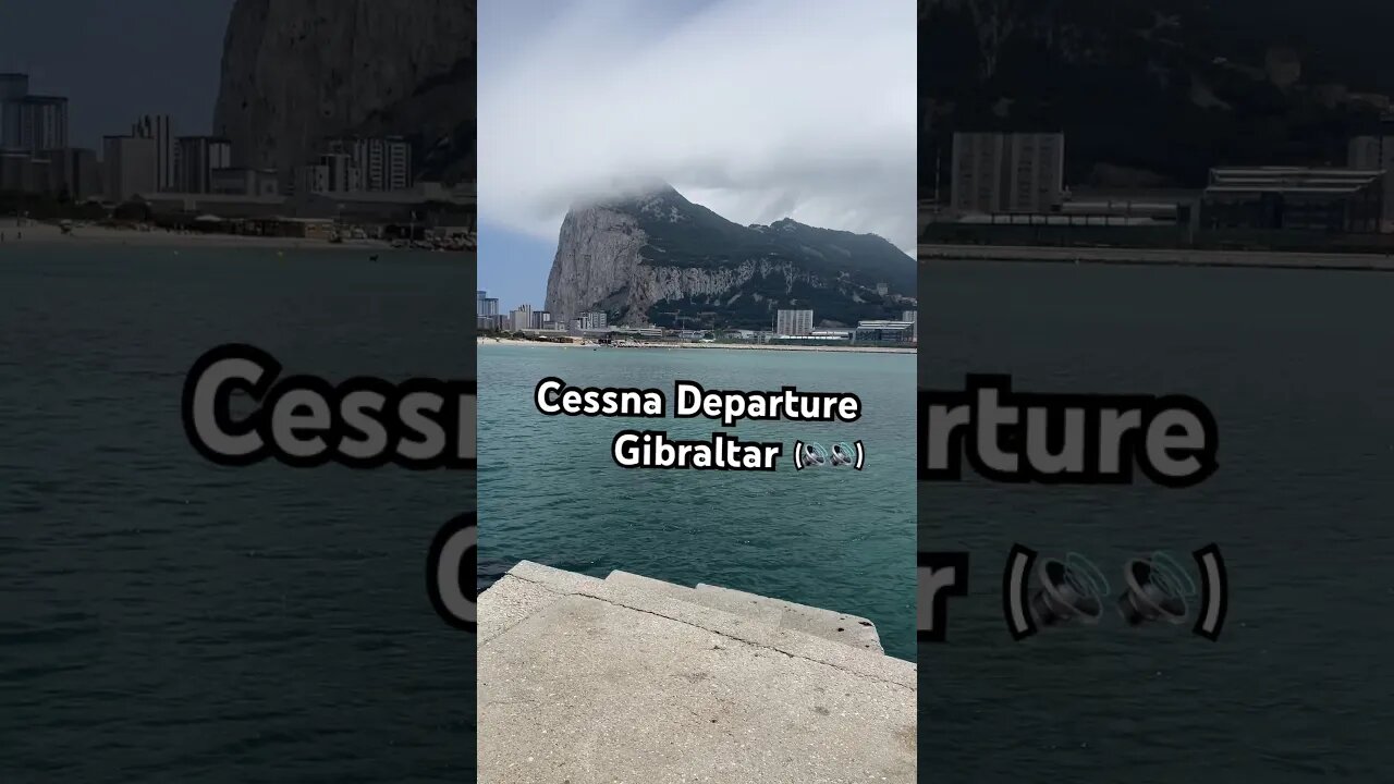 Cessna 525A Citation CJ2+ Departure Gibraltar (sound on)