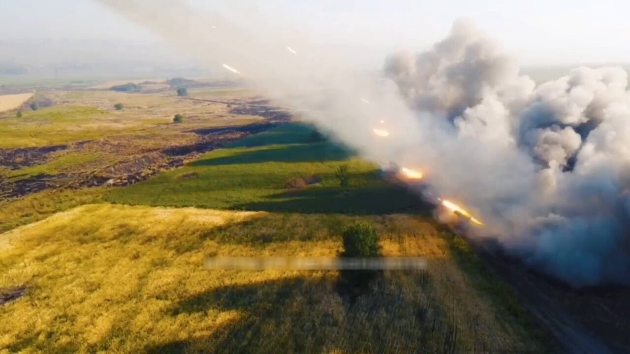 Russian MLRS strike AFU positions in the forests near Seversk