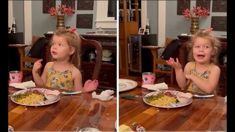 Beautiful Little girl adorably explains how dad made a bad choice