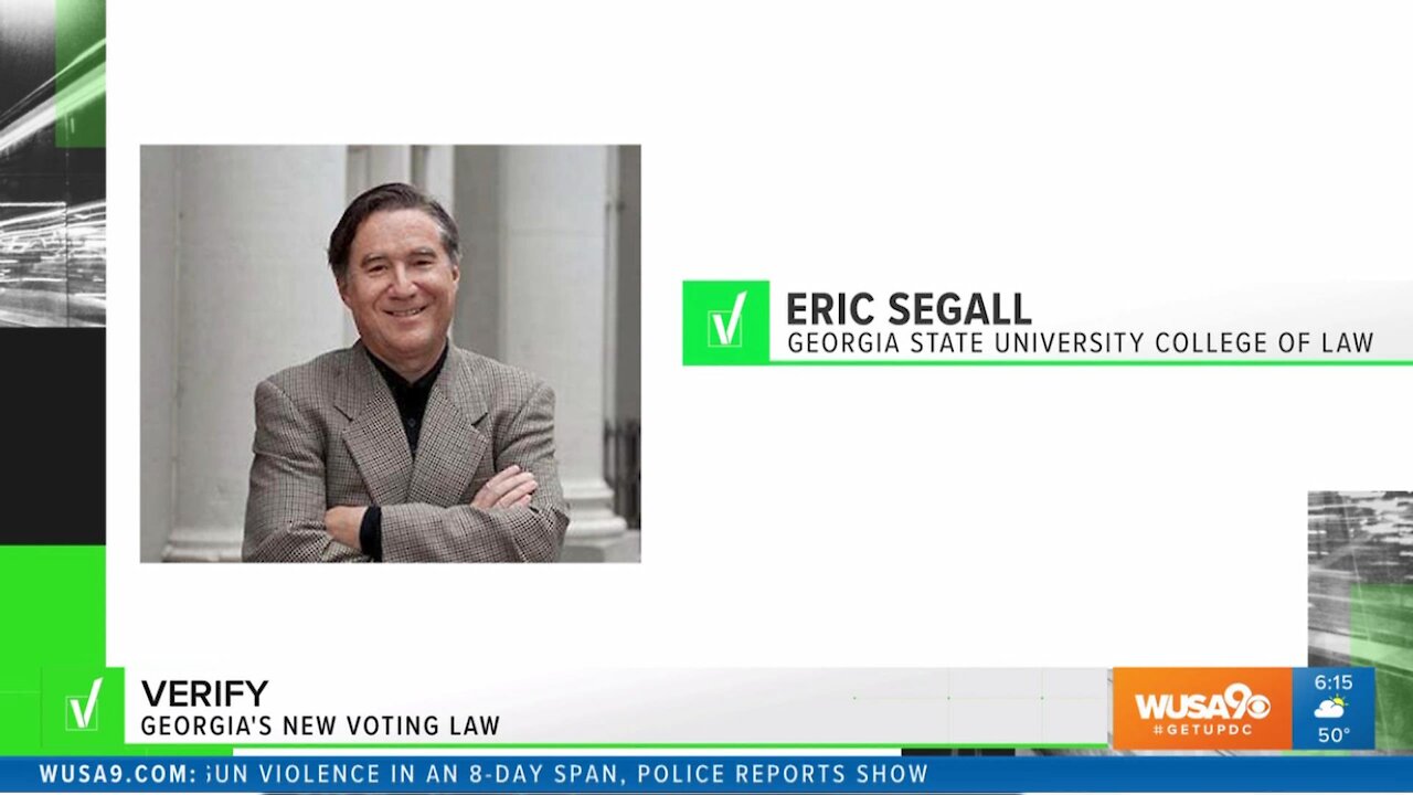 Lying GSU College of Law Eric Segall and WUSA9 Ariane Datil push lies about Georgia election laws