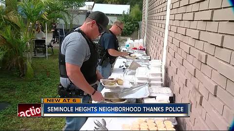 Seminole Heights hosts pop-up Thanksgiving feast for police, community