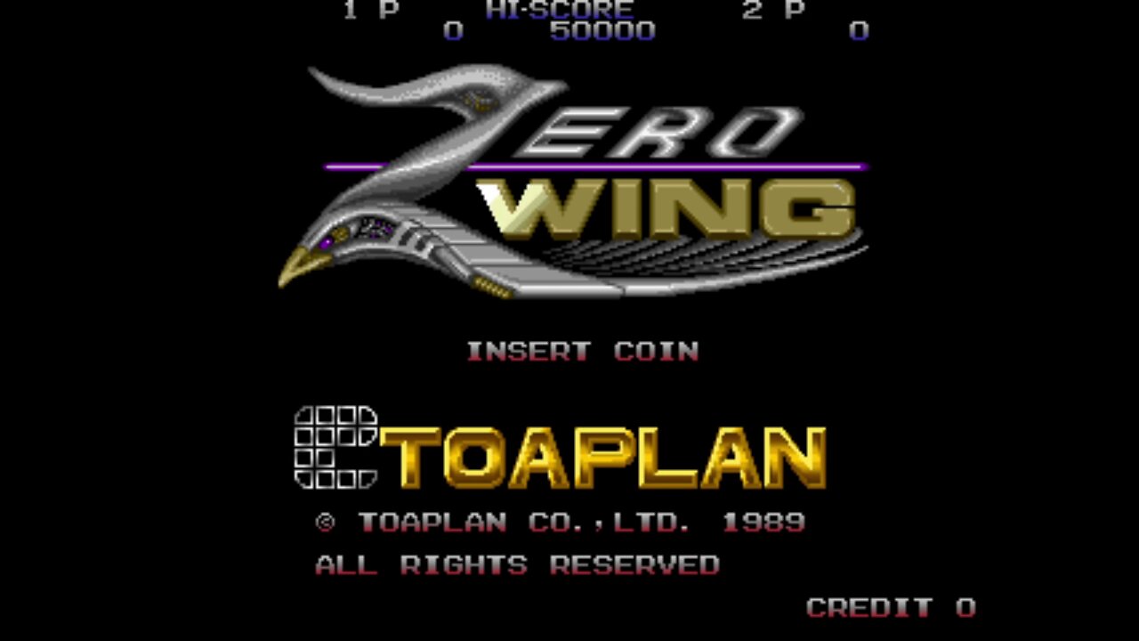 Zero Wing Arcade Game, Toaplan 1989, longplay