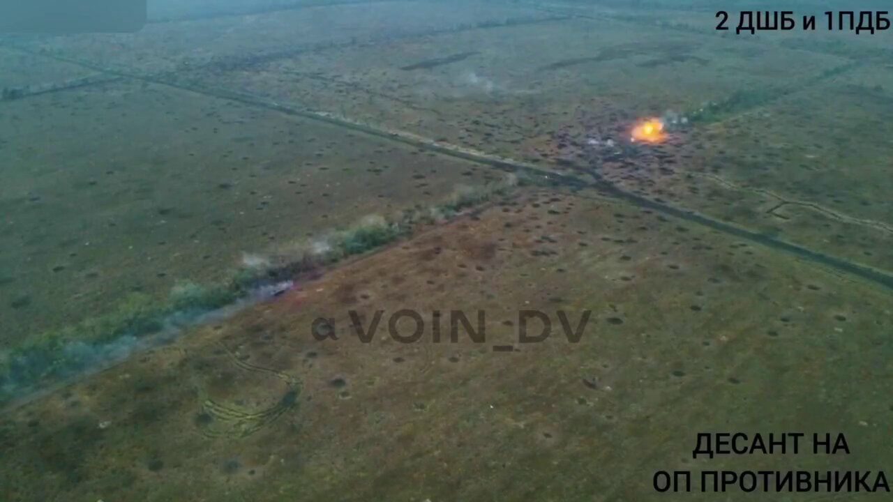 Russian paratroopers storm a Ukrainian Armed Forces stronghold in the Zaporozhye direction