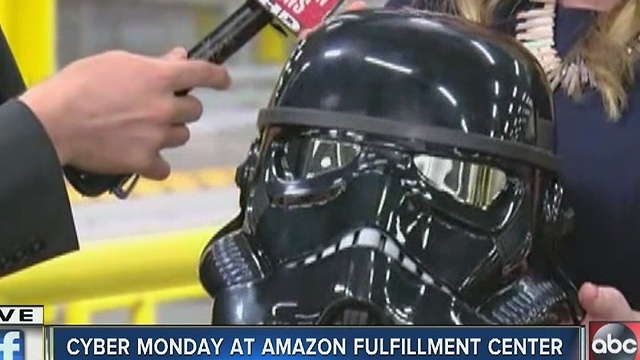 Cyber Monday mania at the Amazon facility in Ruskin