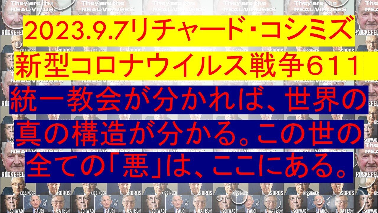 2023.09.07 リチャード・コシミズ新型コロナウイルス戦争611