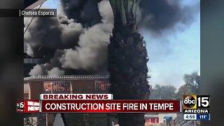 Firefighters battle 2nd alarm fire in Tempe