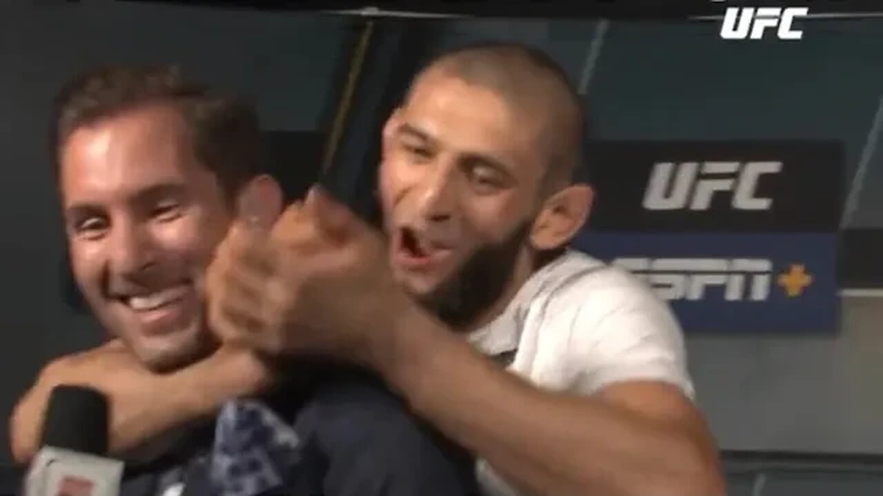 Khamzat Chimaev chokes John Gooden “where’s my 50g’s”