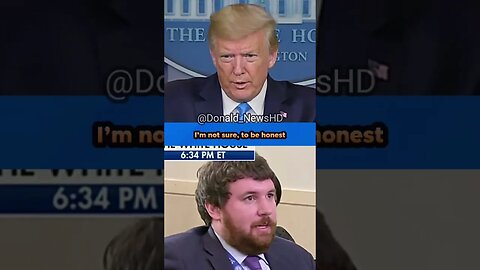 TRUMP makes another reporter look dumb