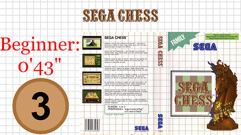 Sega Chess [SMS] Beginner [0'43"] 3rd place🥉 | SEGA Master System